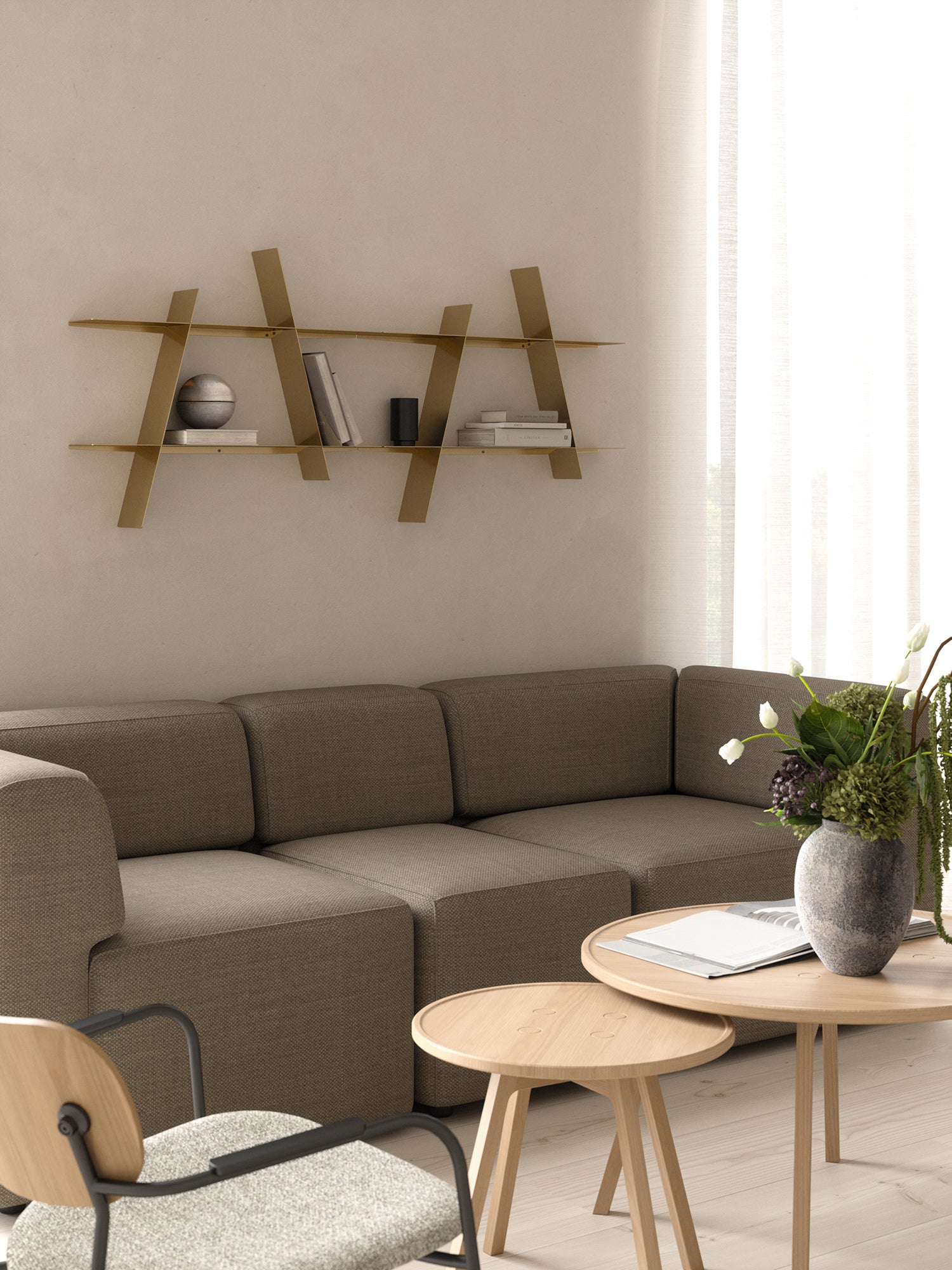ANDERSEN A-Shelf Medium - Brass