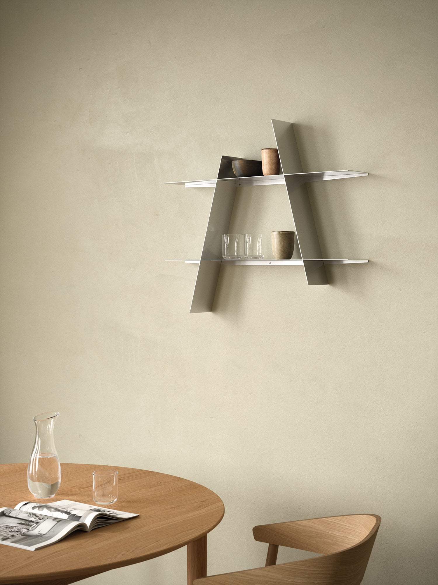 ANDERSEN A-Shelf Large - Silver Steel
