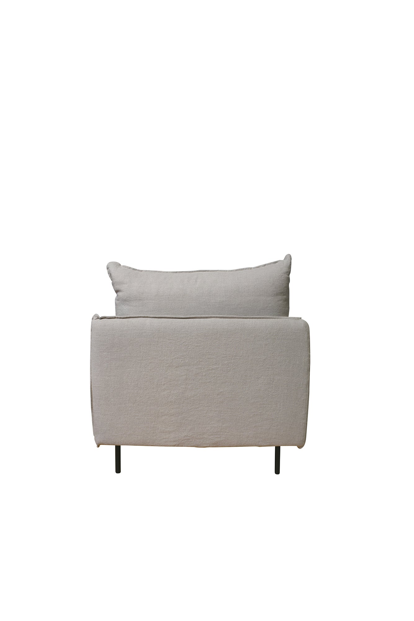 LOUIS Chaise Right - Grey (1pc)