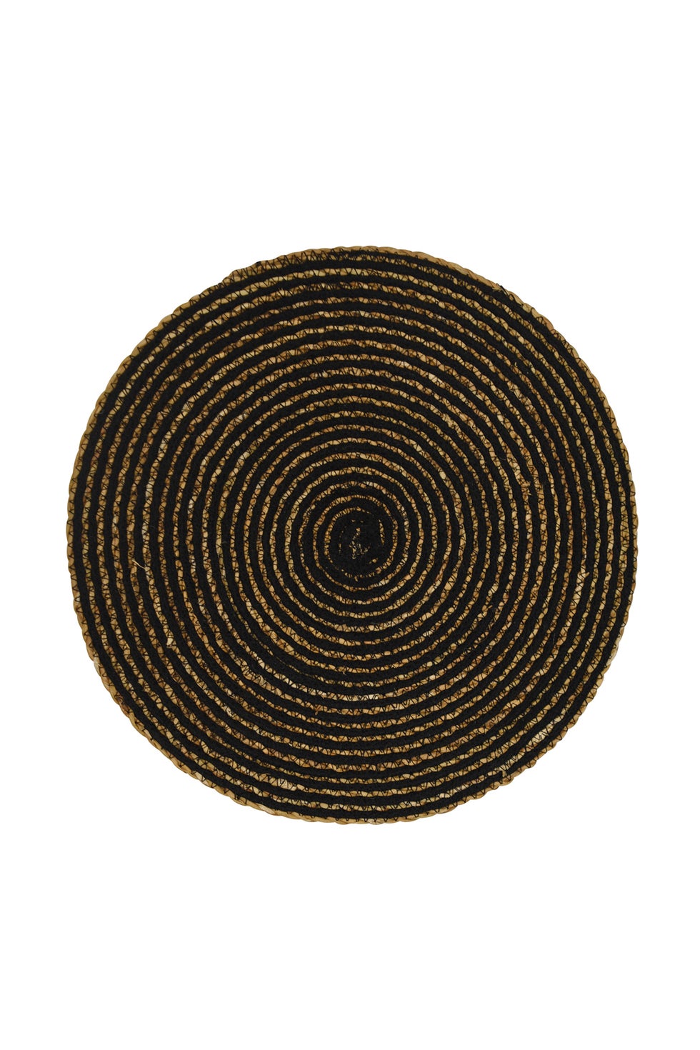 Placemat Round - Simply Black