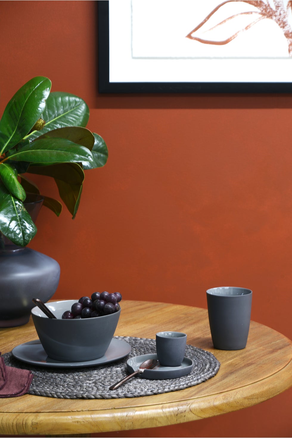 Placemat Round - Ash Wash