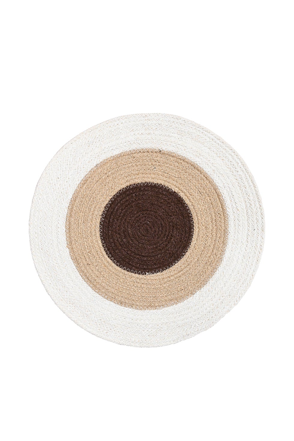 Placemat Round - Natural Rings