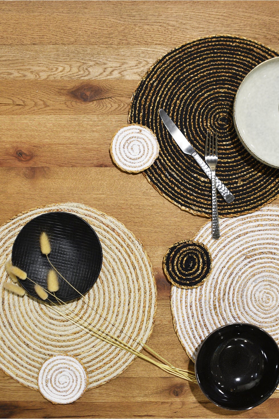 Coasters Round S/4 - Simply White