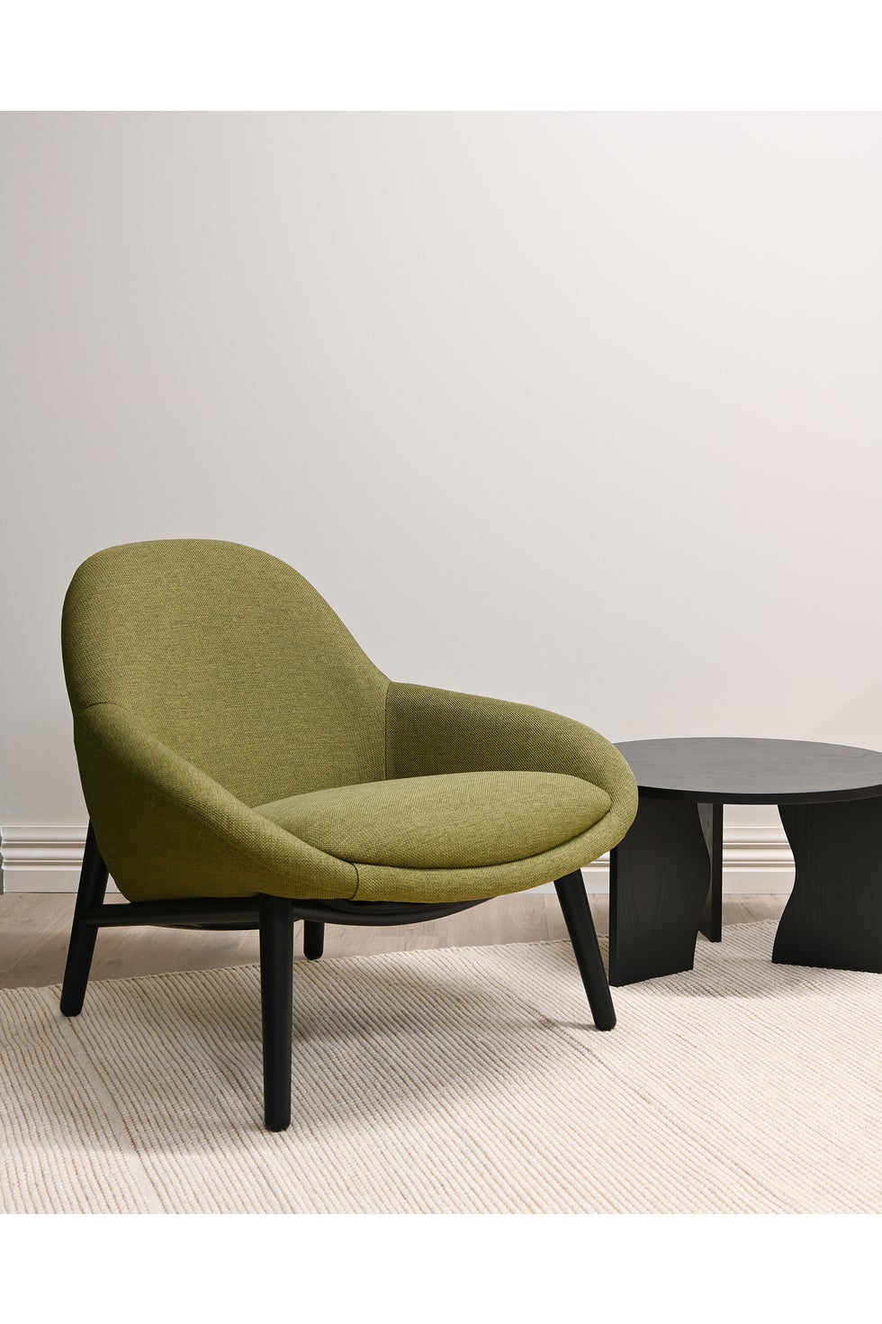 The Perrie Chair - Basket Texture Green Fields