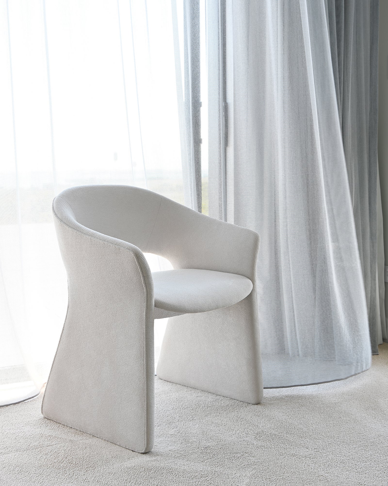 The Petra Chair - Soft Textured Ivory