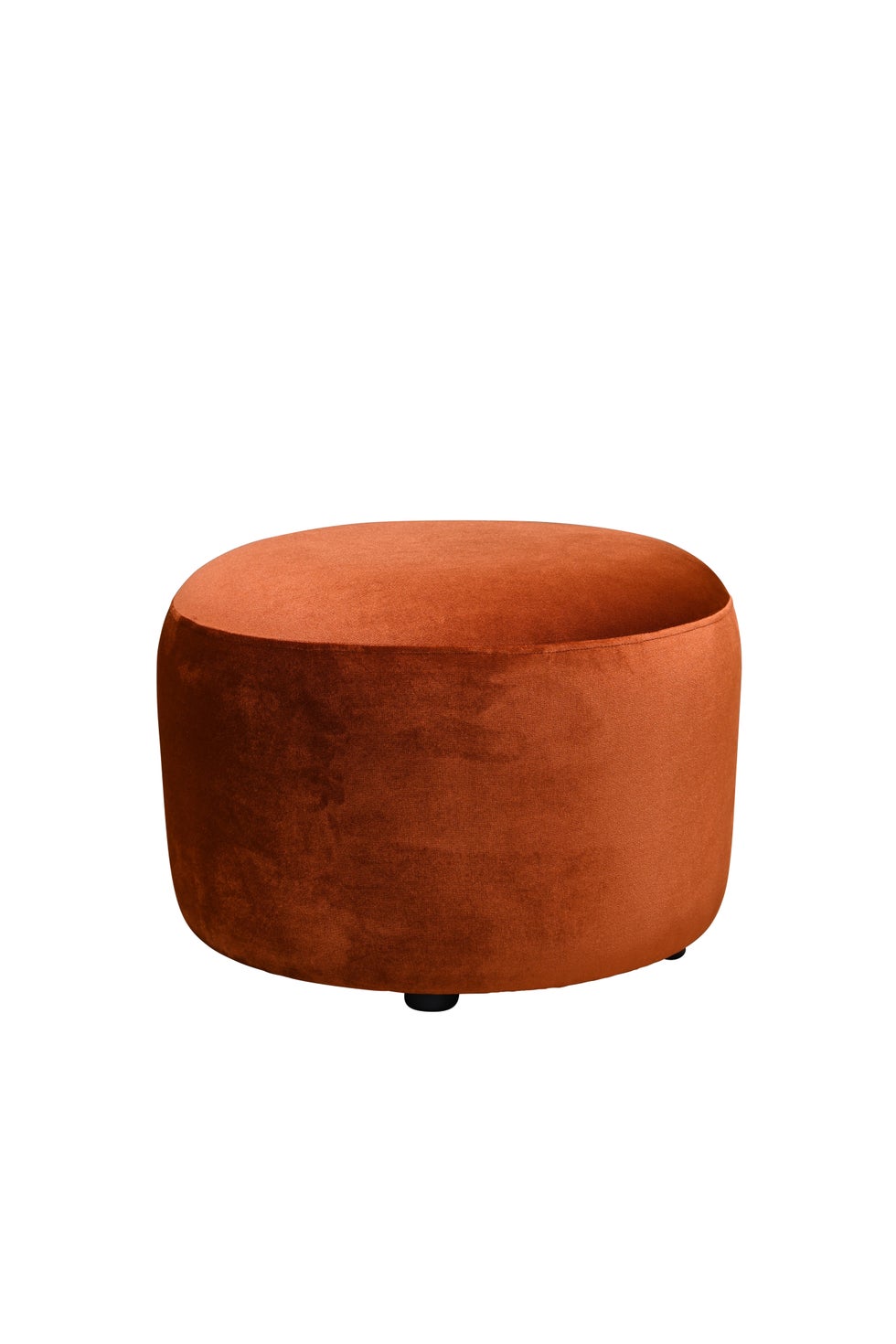 The Estella Ottoman - Velvet Gingerbread