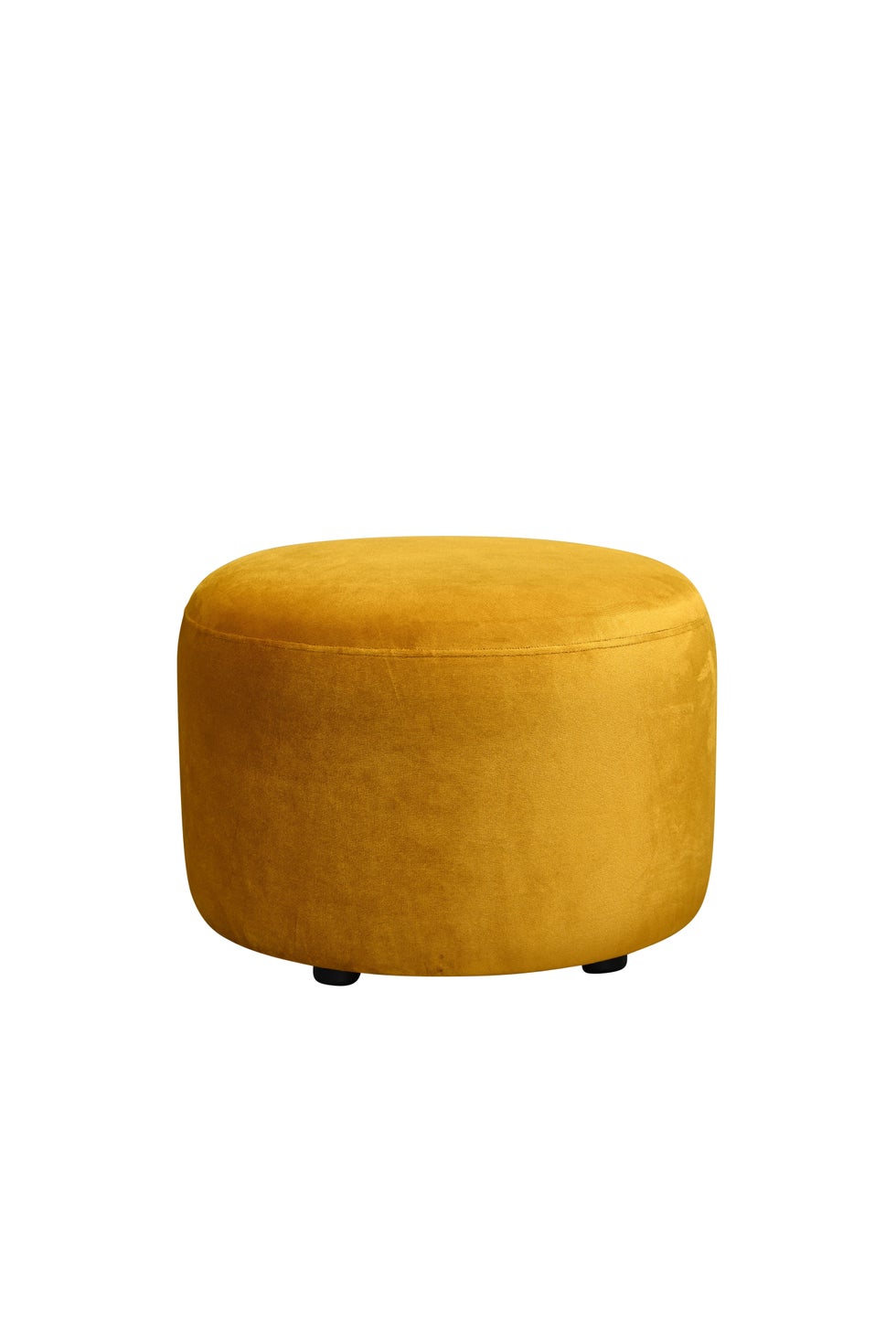 The Estella Ottoman - Velvet Mustard