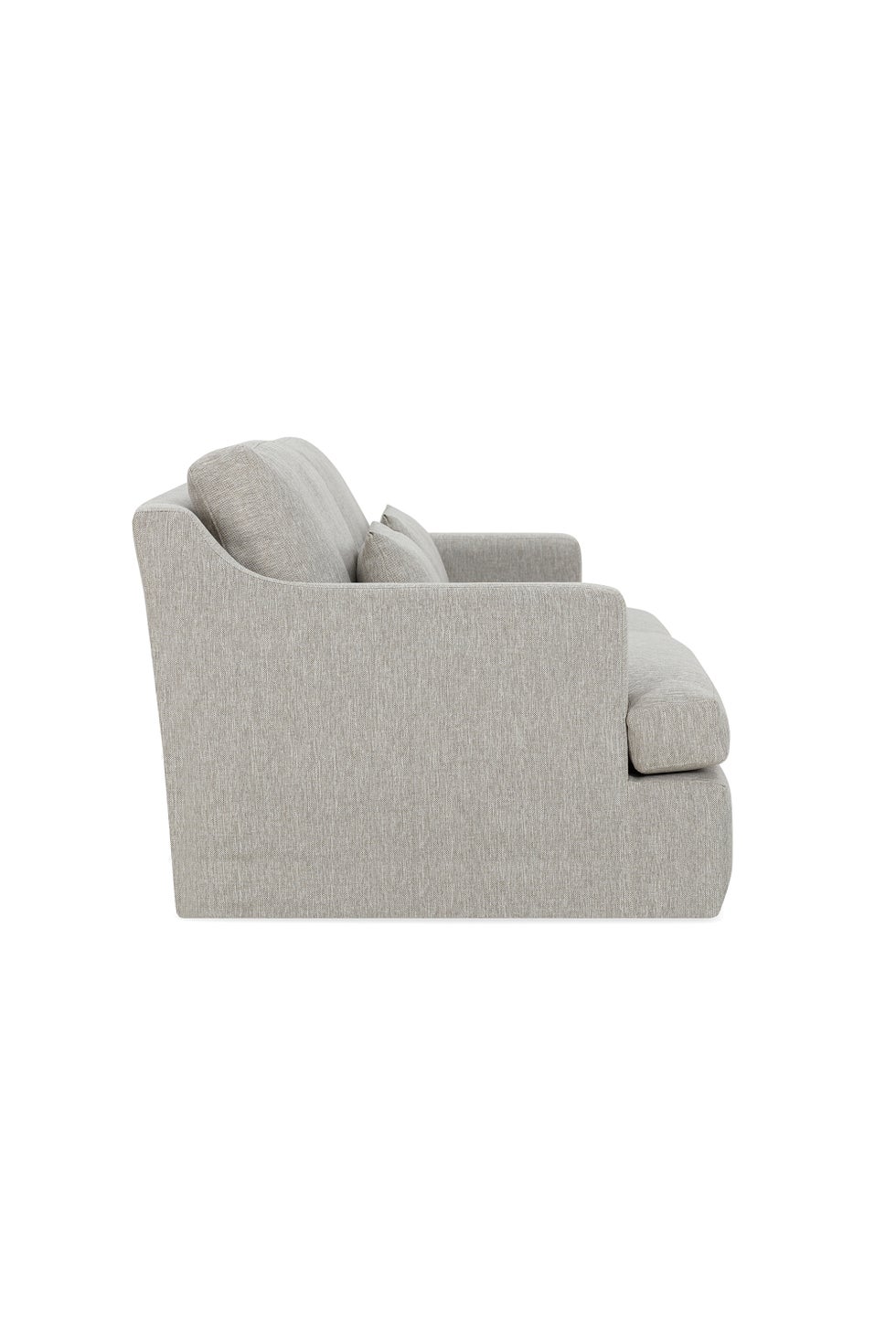 The Rhys 2-Seater Sofa Slipcover - Woven Oyster