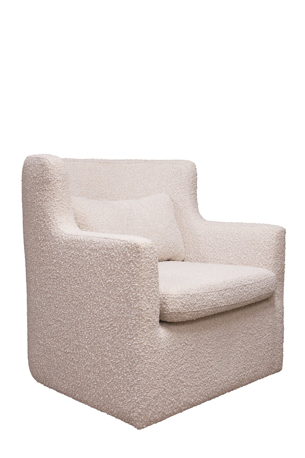 BAXTER Oscar Swivel Chair - Textured Cream