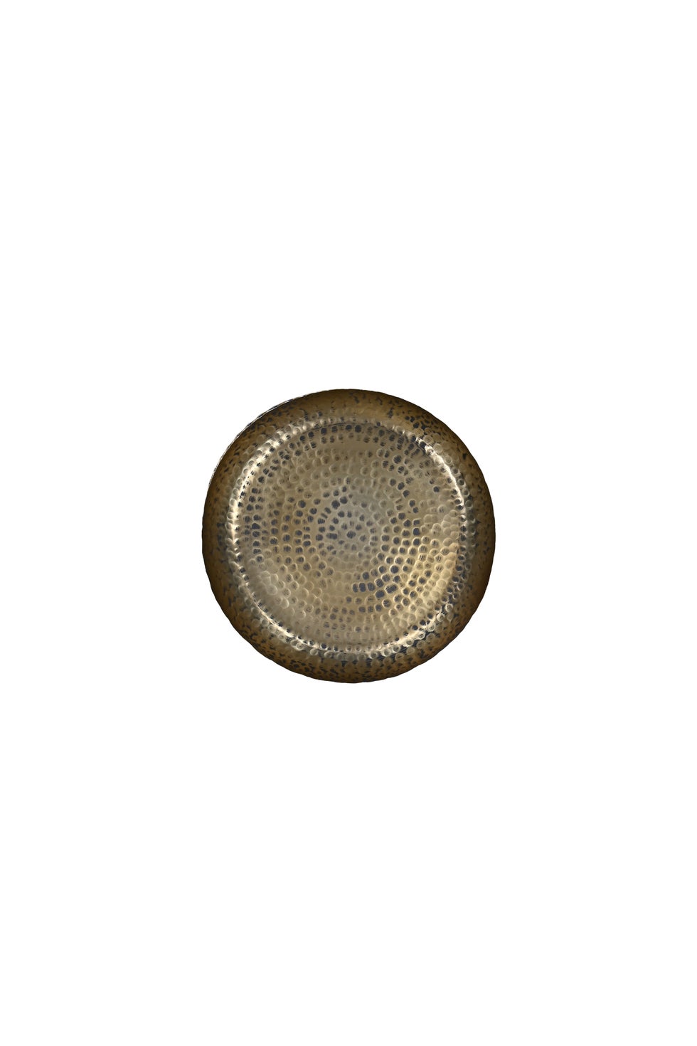 ANKARA Hammered Low Bowl - Vintage Brass Finish