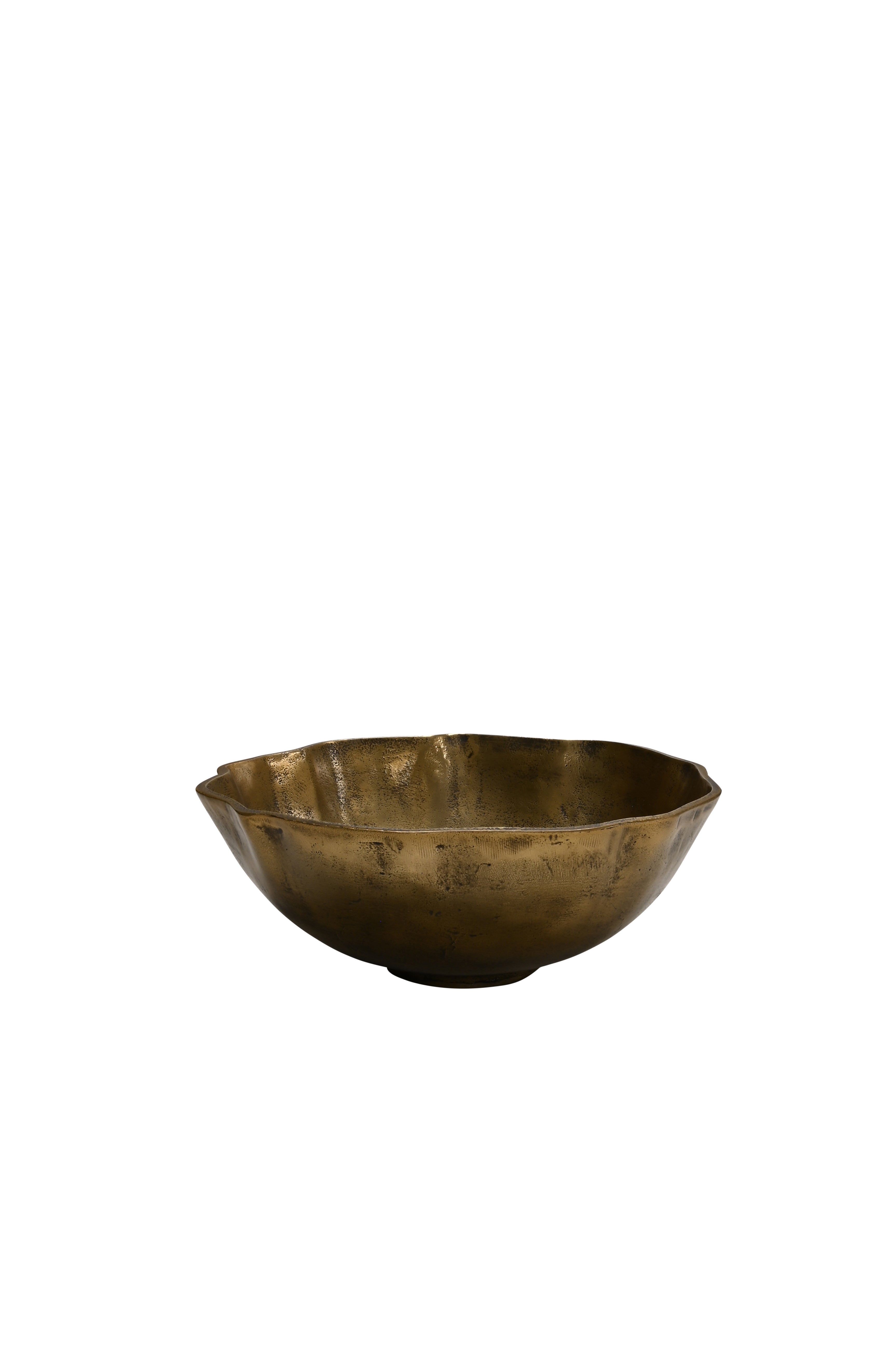 ANKARA Gilded Poppy Bowl - Vintage Brass Finish