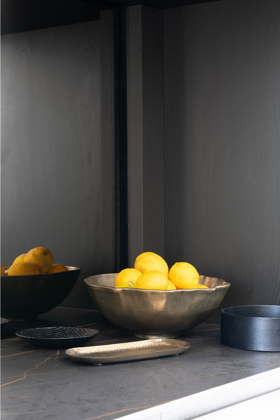 ANKARA Gilded Poppy Bowl - Vintage Brass Finish