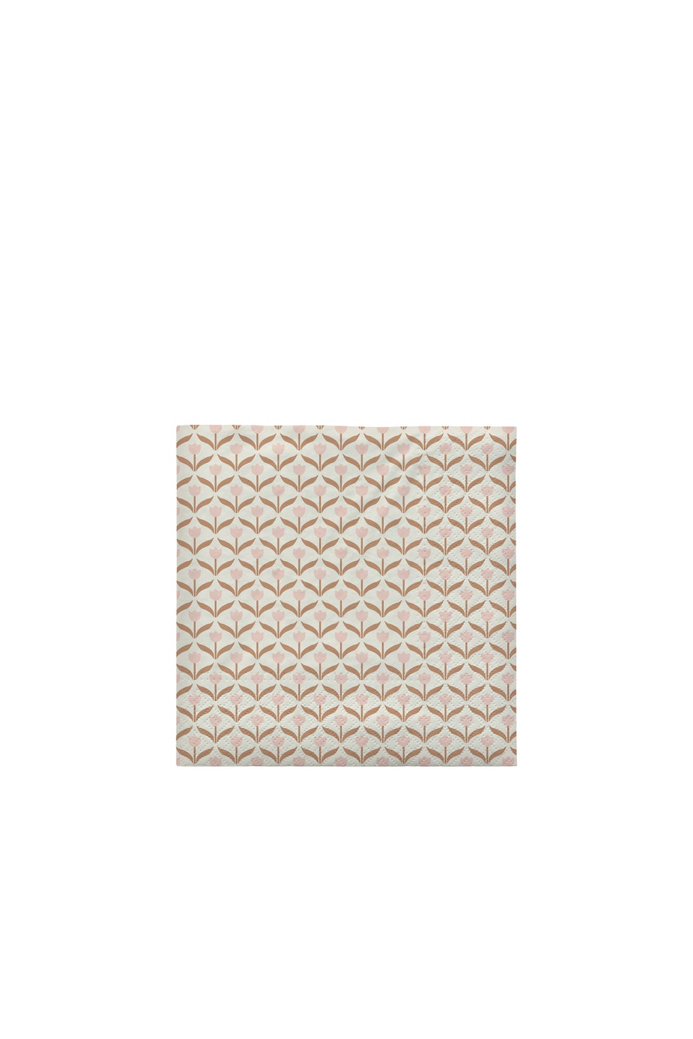 BROSTE Paper Napkin Tulip - Soft Pink/Cinnamon Sand*