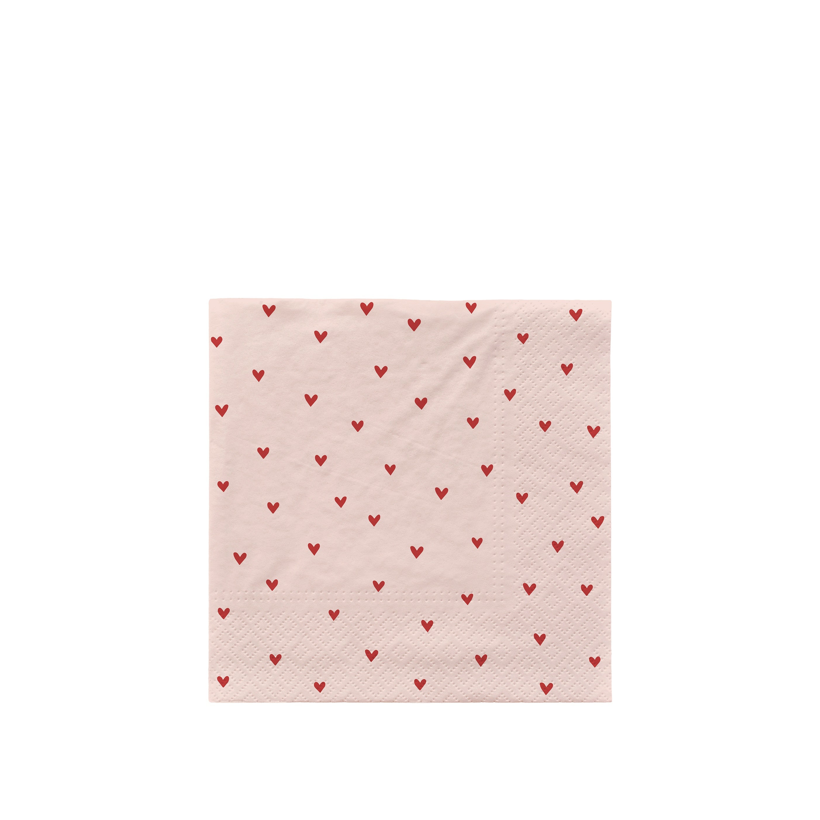 BROSTE Paper Napkin Amor - Soft Pink/Red