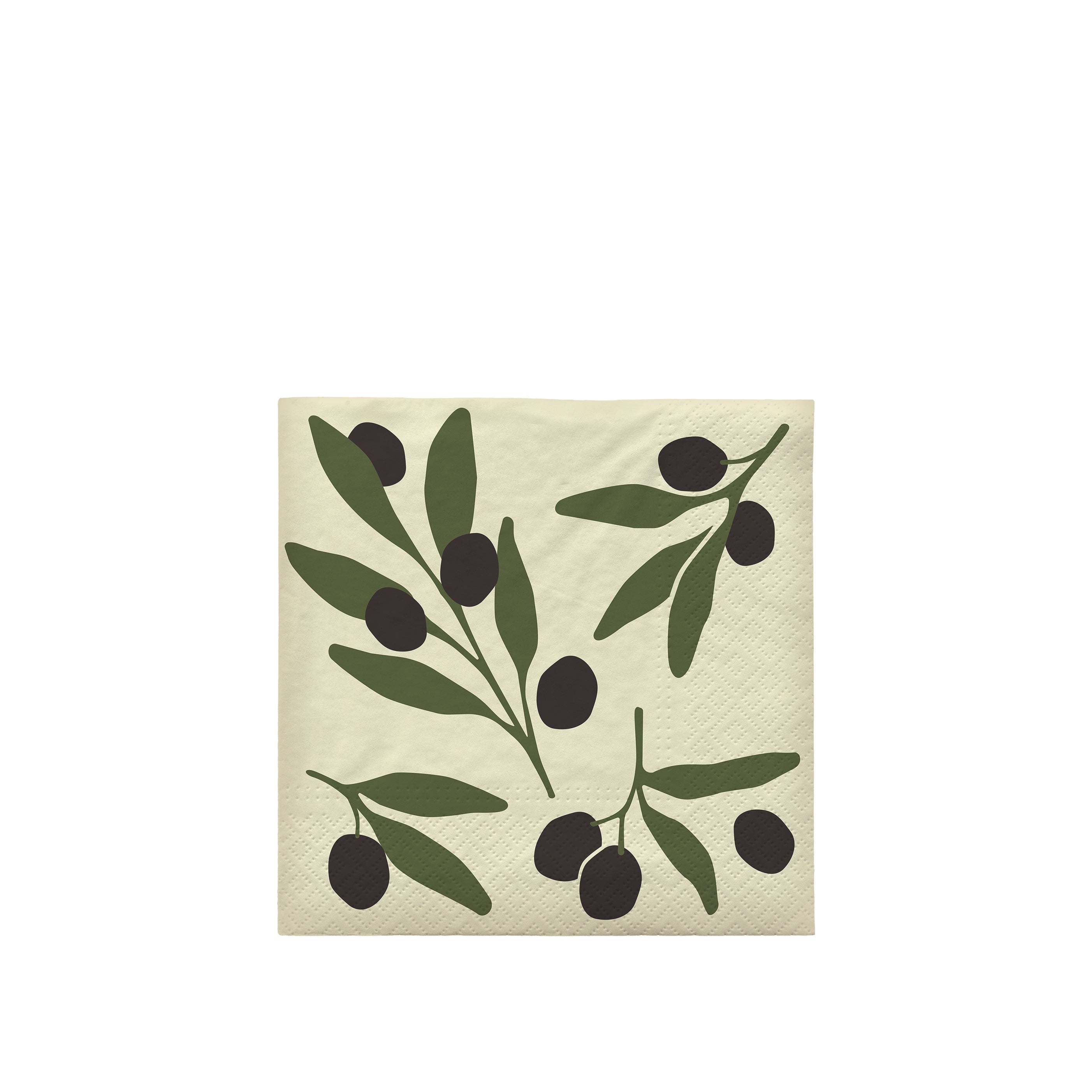 BROSTE Paper Napkin Olive - Black/Green
