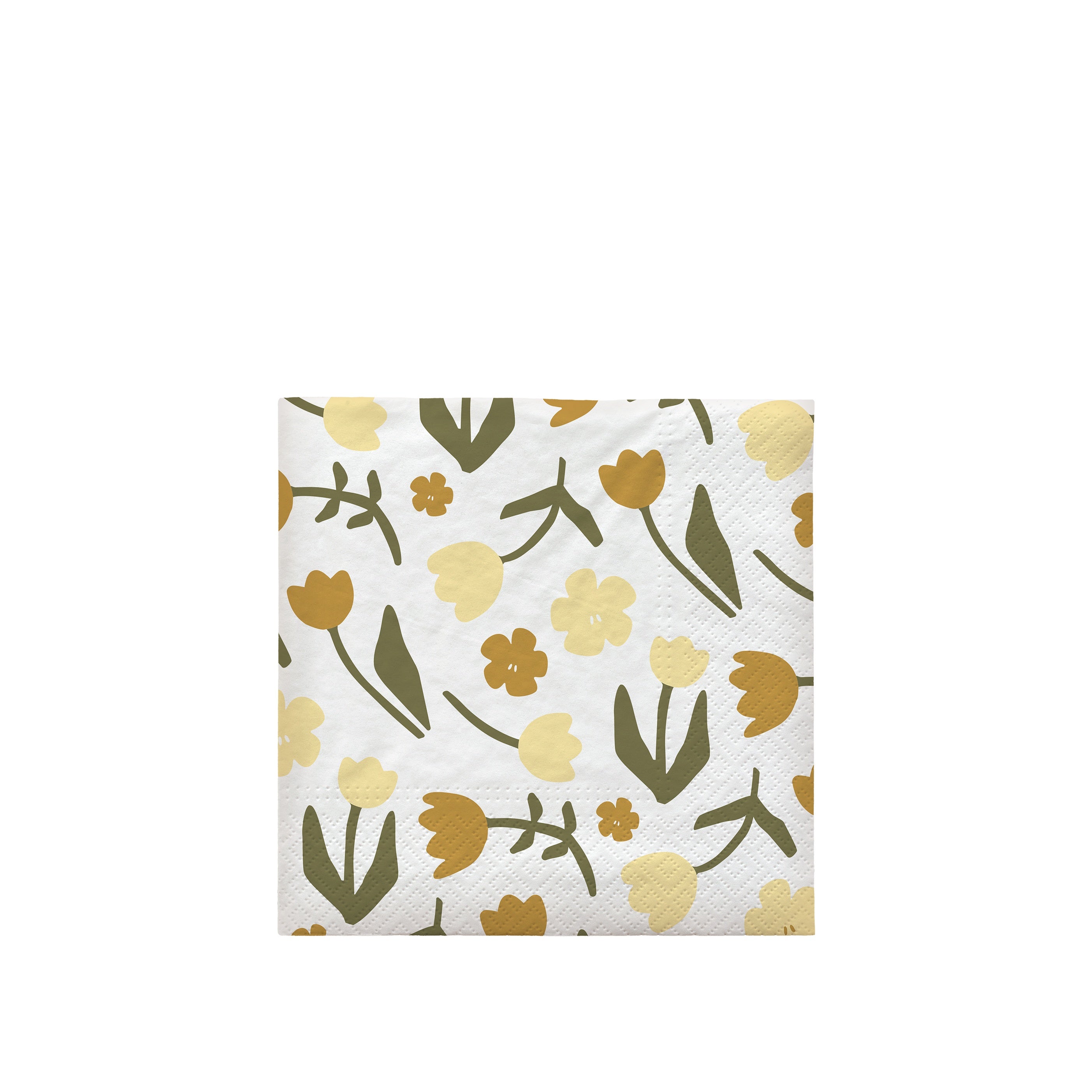 BROSTE Paper Napkin Rosita - White/Yellow