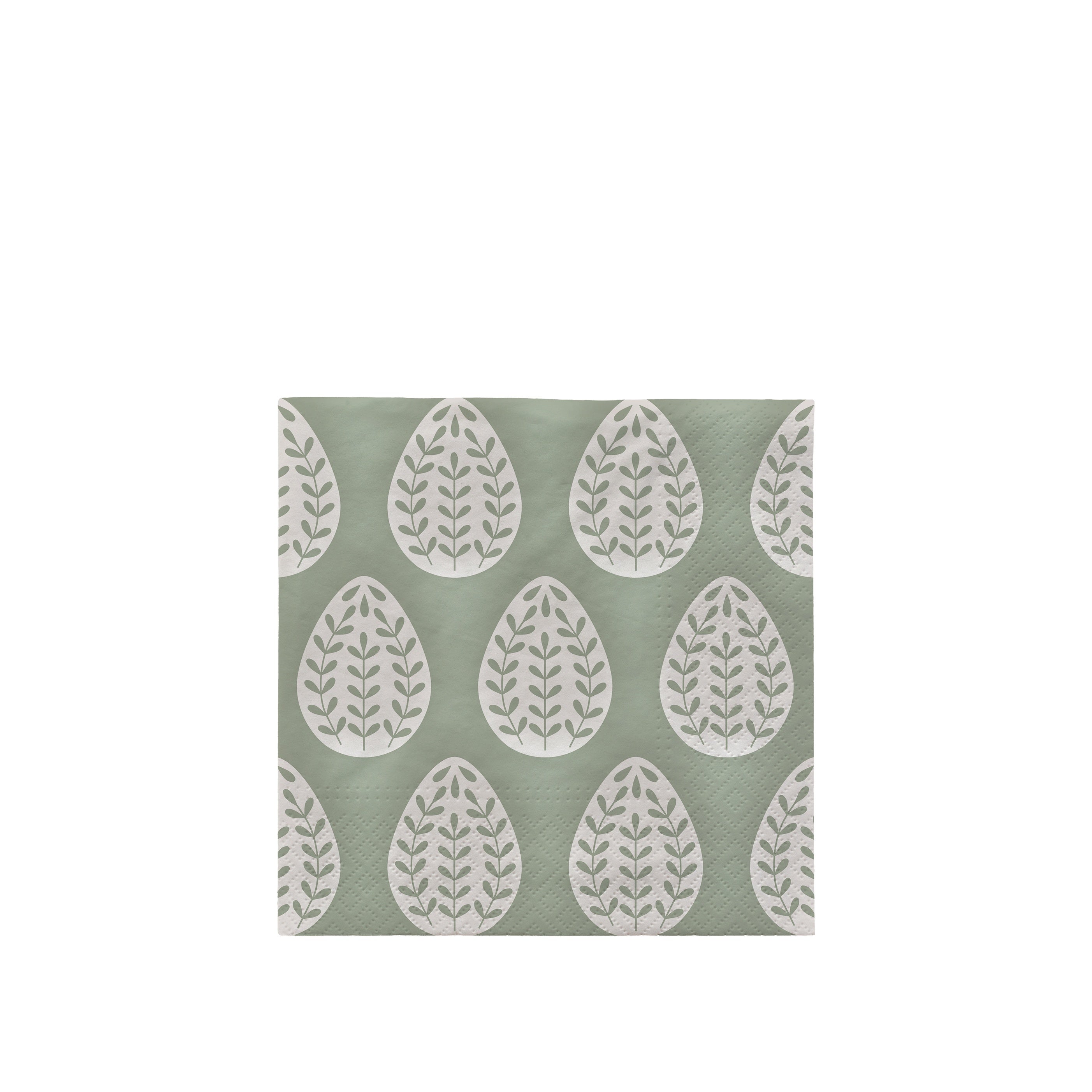 BROSTE Paper Napkin Egga - Sage Green/White