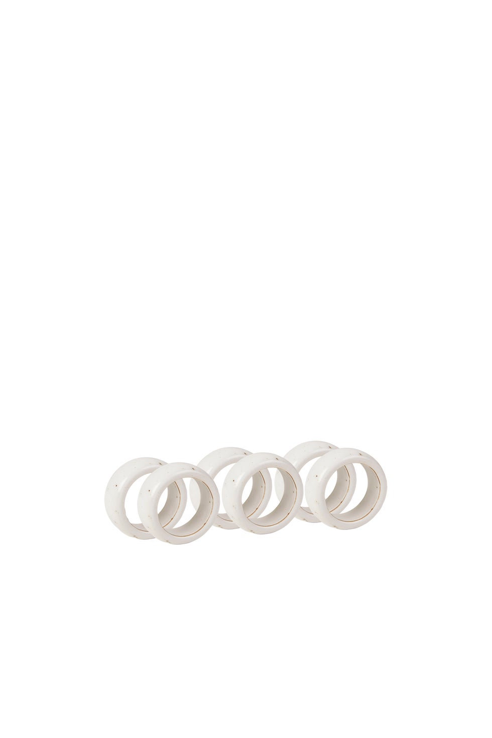 BROSTE Napkin Ring Nordic Vanilla S/6 - Cream