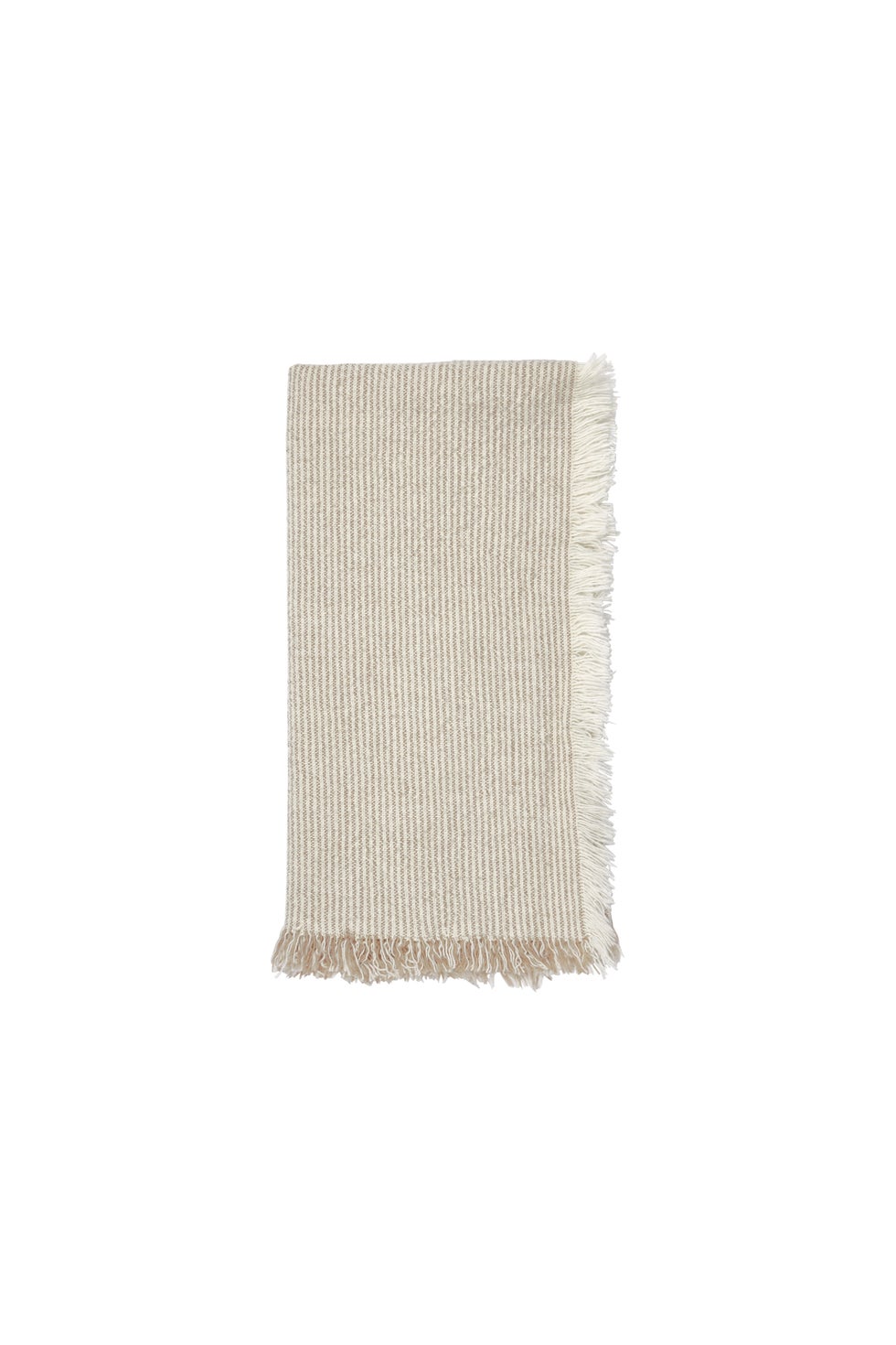 BROSTE Napkin Elouise - Off White/Taupe (Fungi Grey)