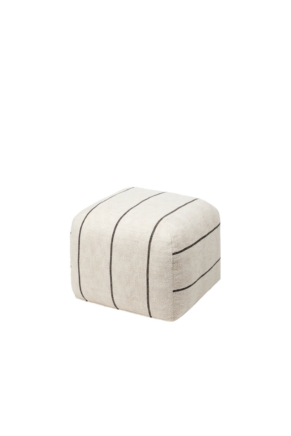 BROSTE Pouf Sigrid - Light Beige/Black