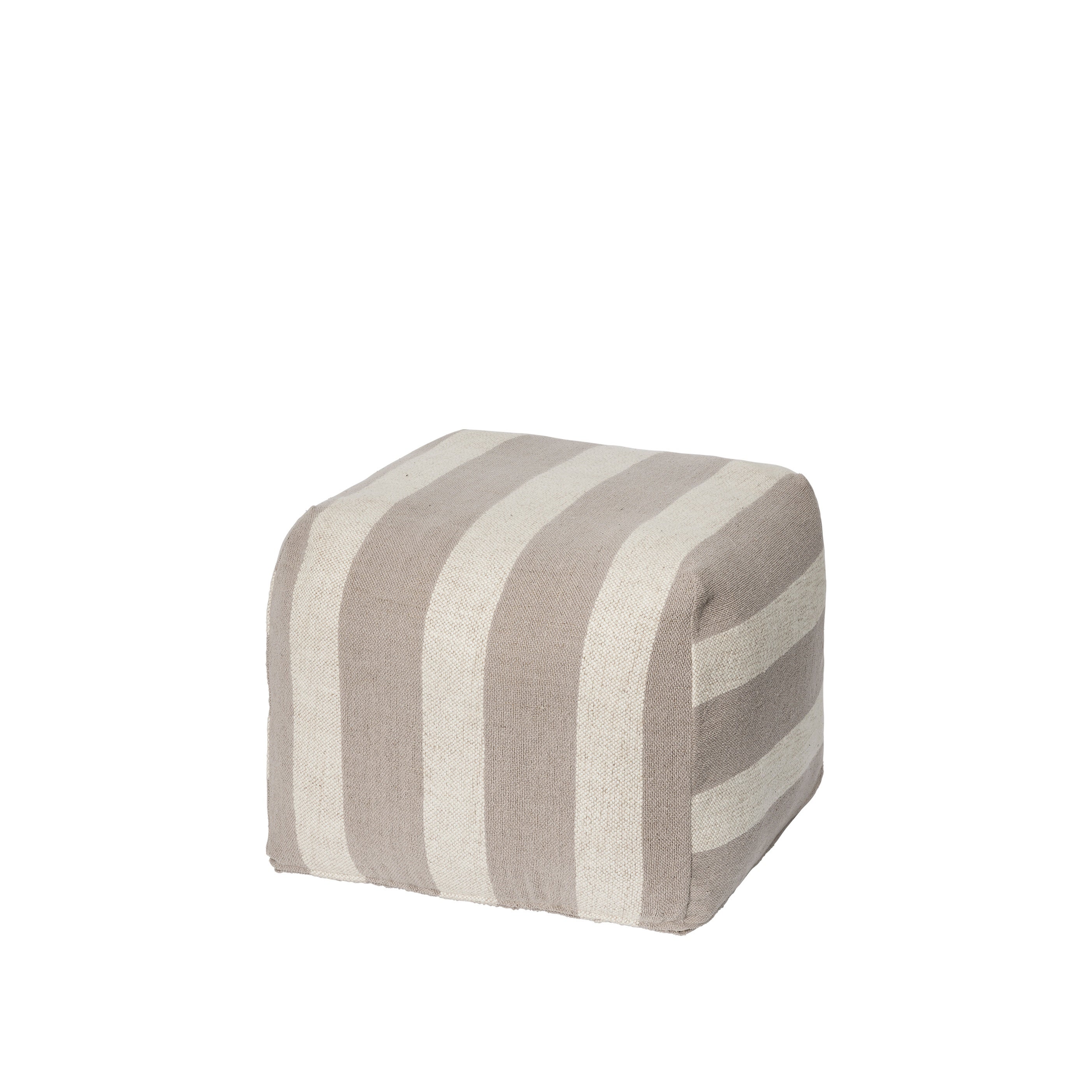 BROSTE Pouf Sigrid - Light Grey/Beige