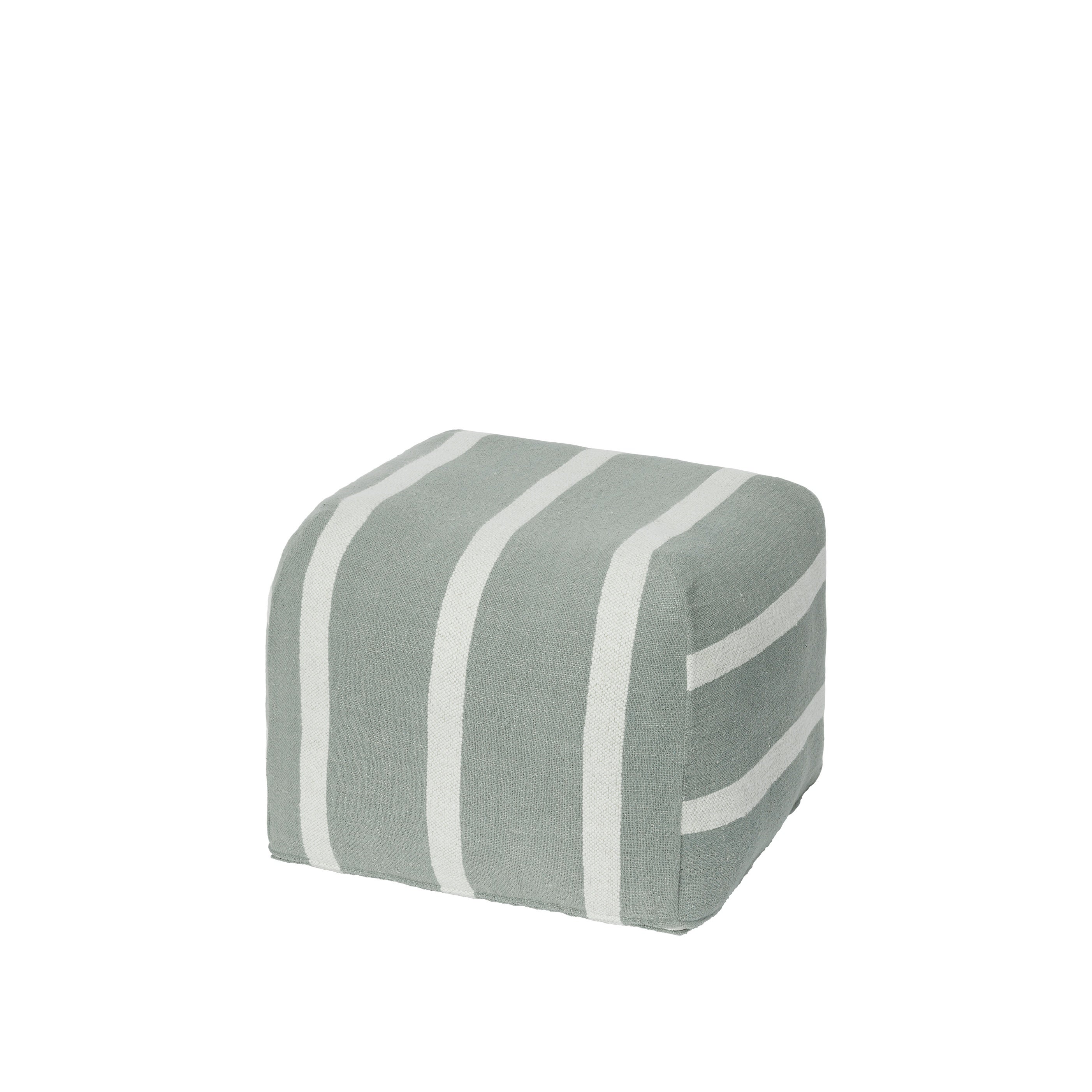 BROSTE Pouf Sigrid - Agave Green/Light Beige 