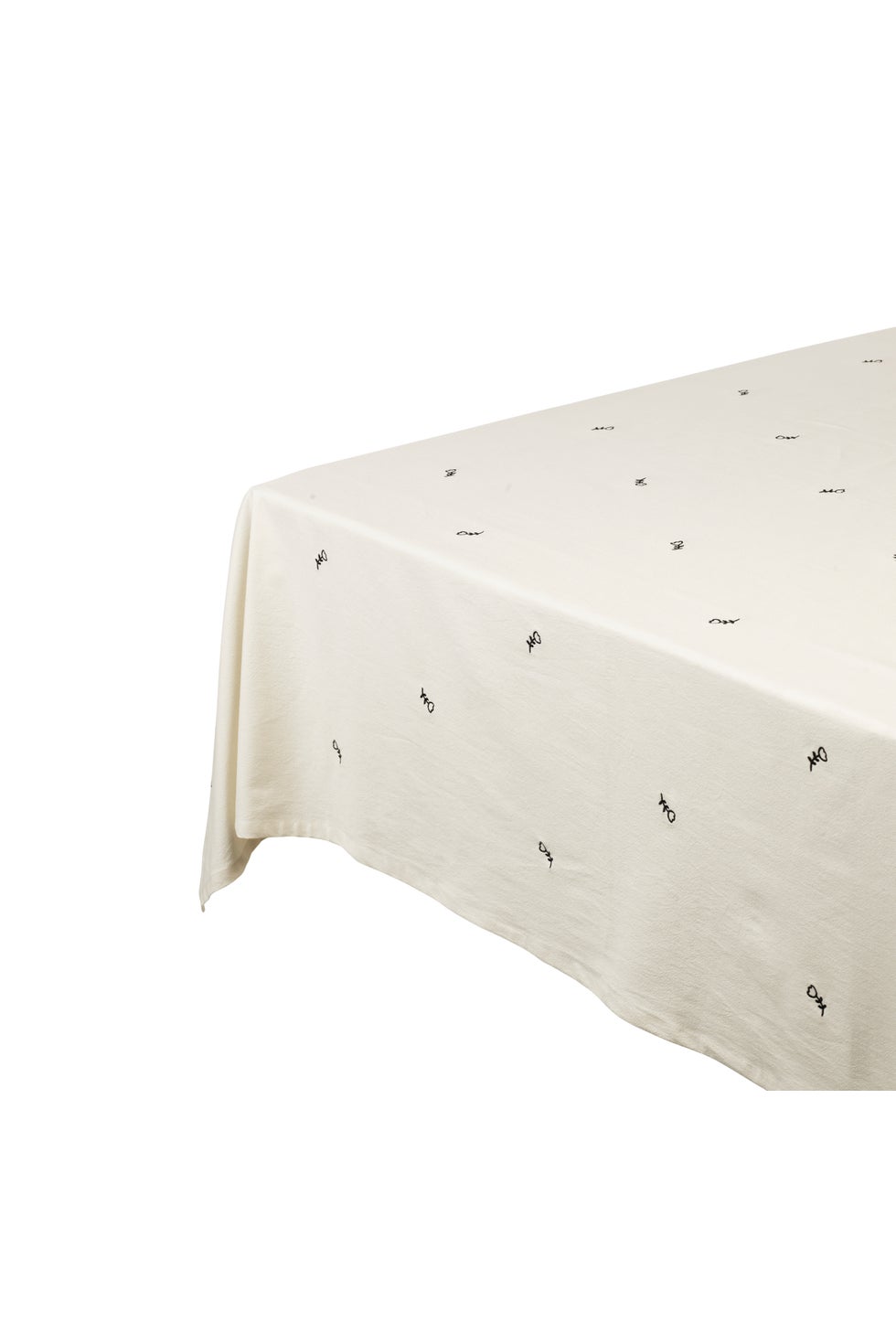 BROSTE Tablecloth Mai - Black/Off White 160*300