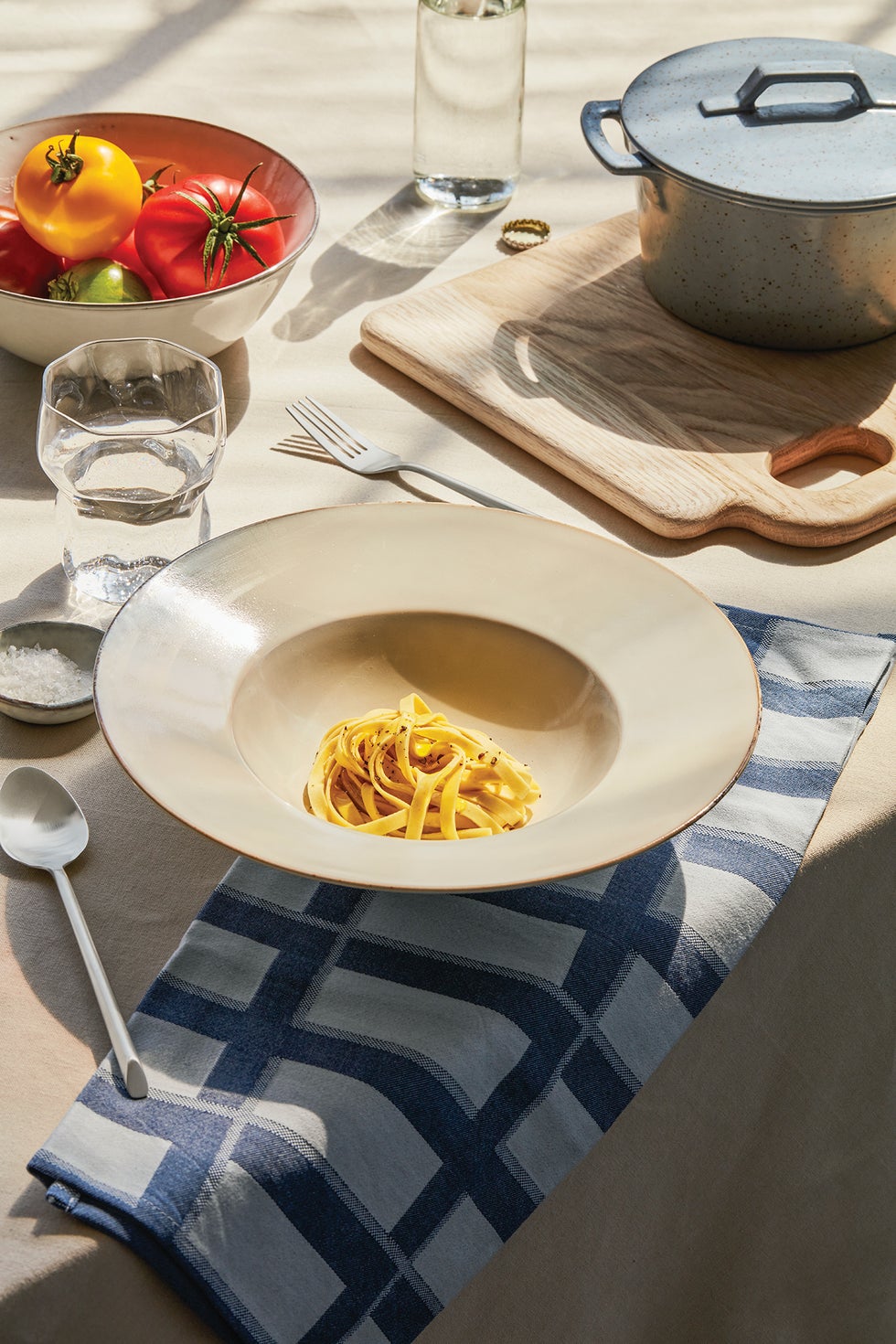 BROSTE Nordic Sand Deep Pasta Plate