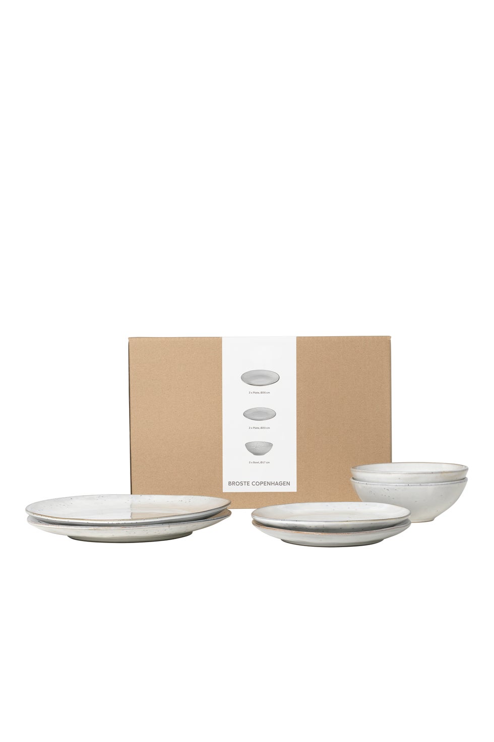 BROSTE Nordic Sand Dinner Set for 2