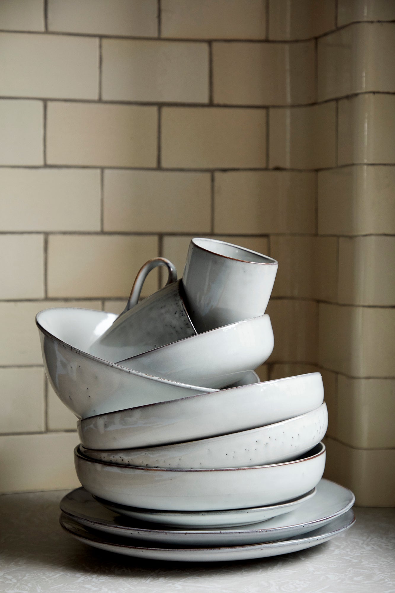 BROSTE Nordic Sand Large Mug w/Handle