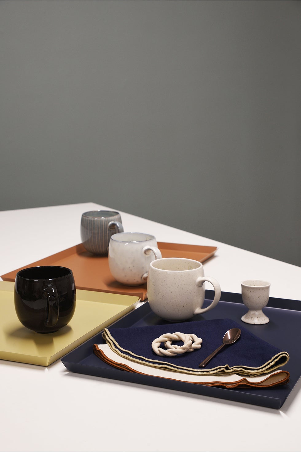 BROSTE Nordic Coal Teacup w/Handle*