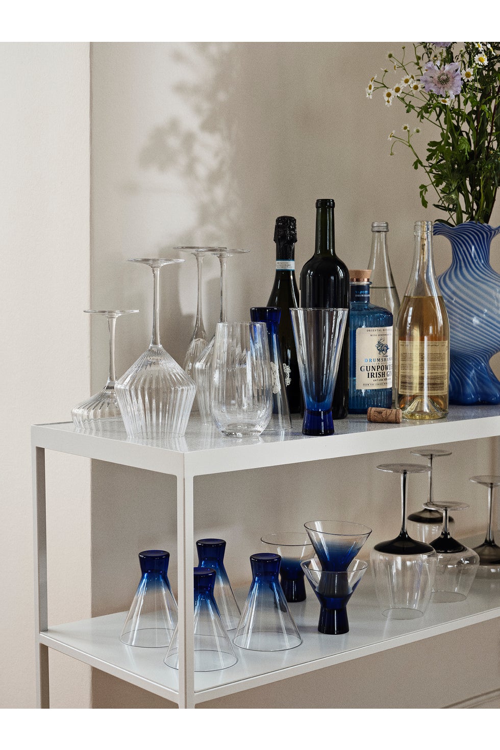 BROSTE Konus Cocktail Glass Tall - Intense Blue