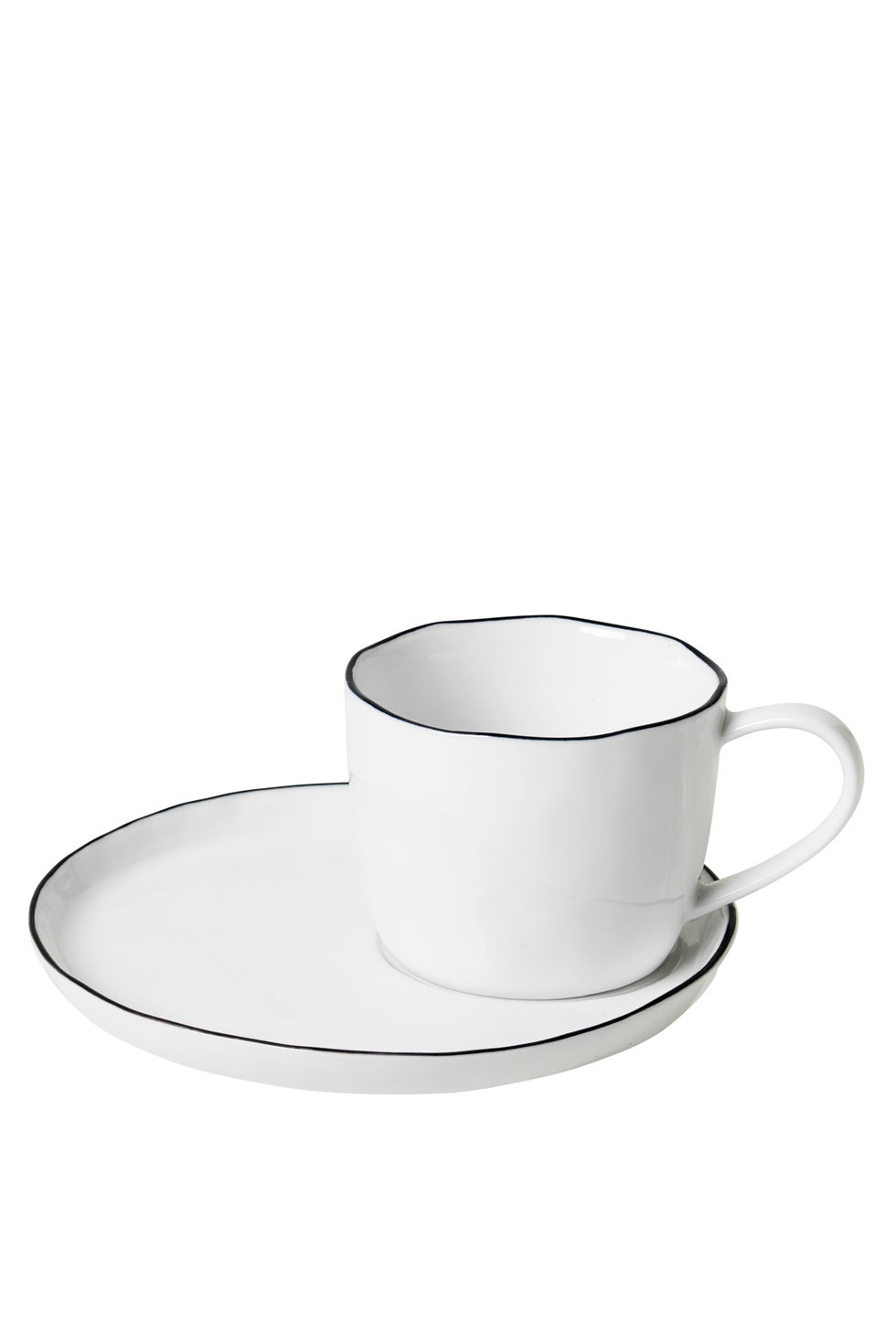 BROSTE Salt Cup & Saucer Large