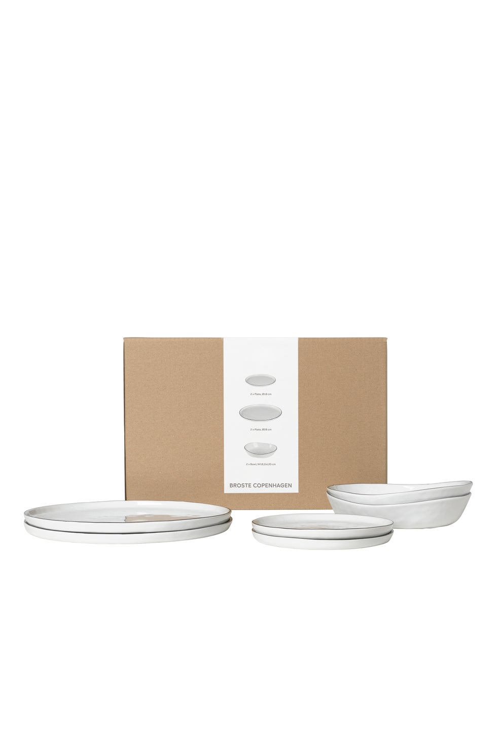BROSTE Salt Dinner Set for 2