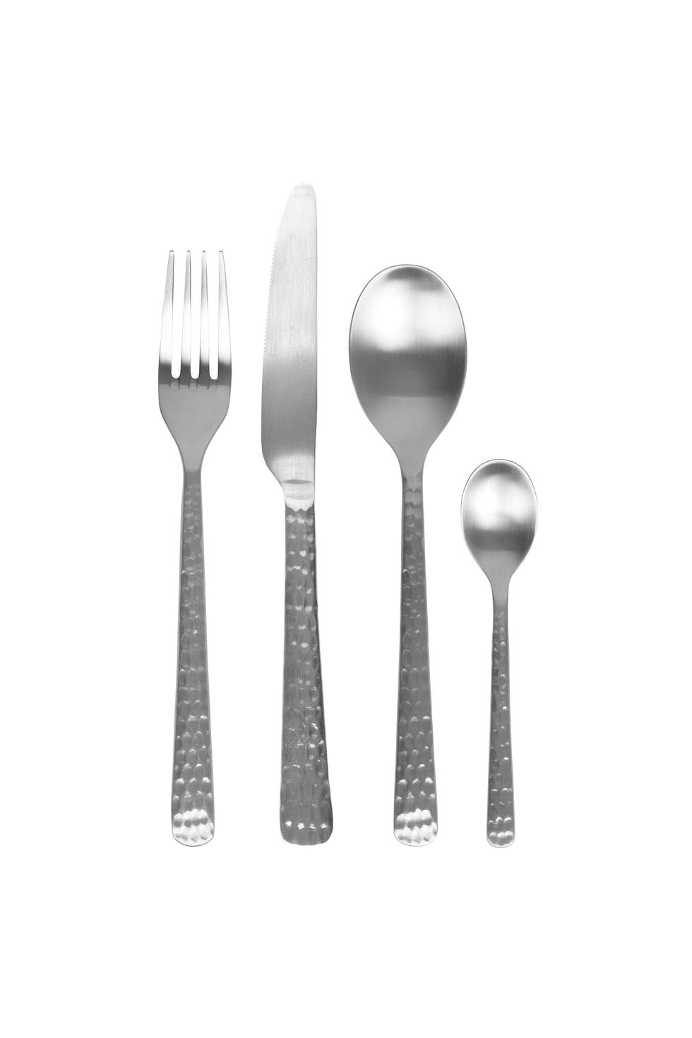 BROSTE Cutlery Hune Hammered Set S/16 Satin