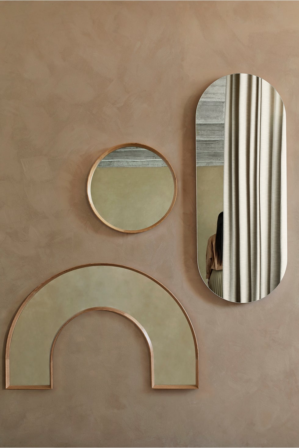 BROSTE Mirror Alva Rainbow - Natural Oak*