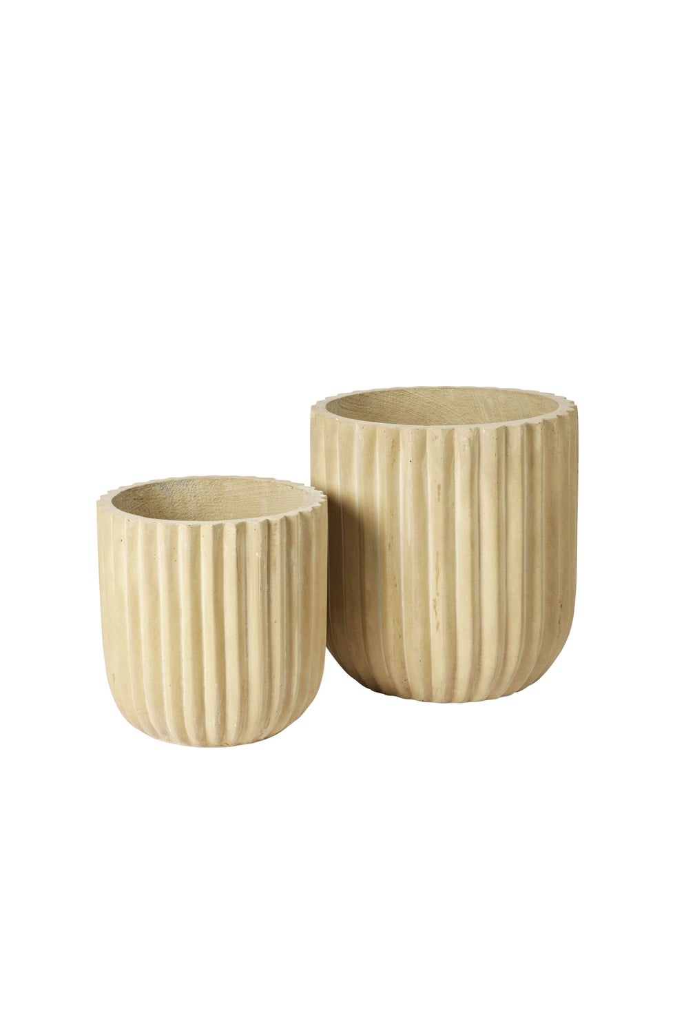 BROSTE Flowerpot Fiber Planter A/2 - Antique Beige