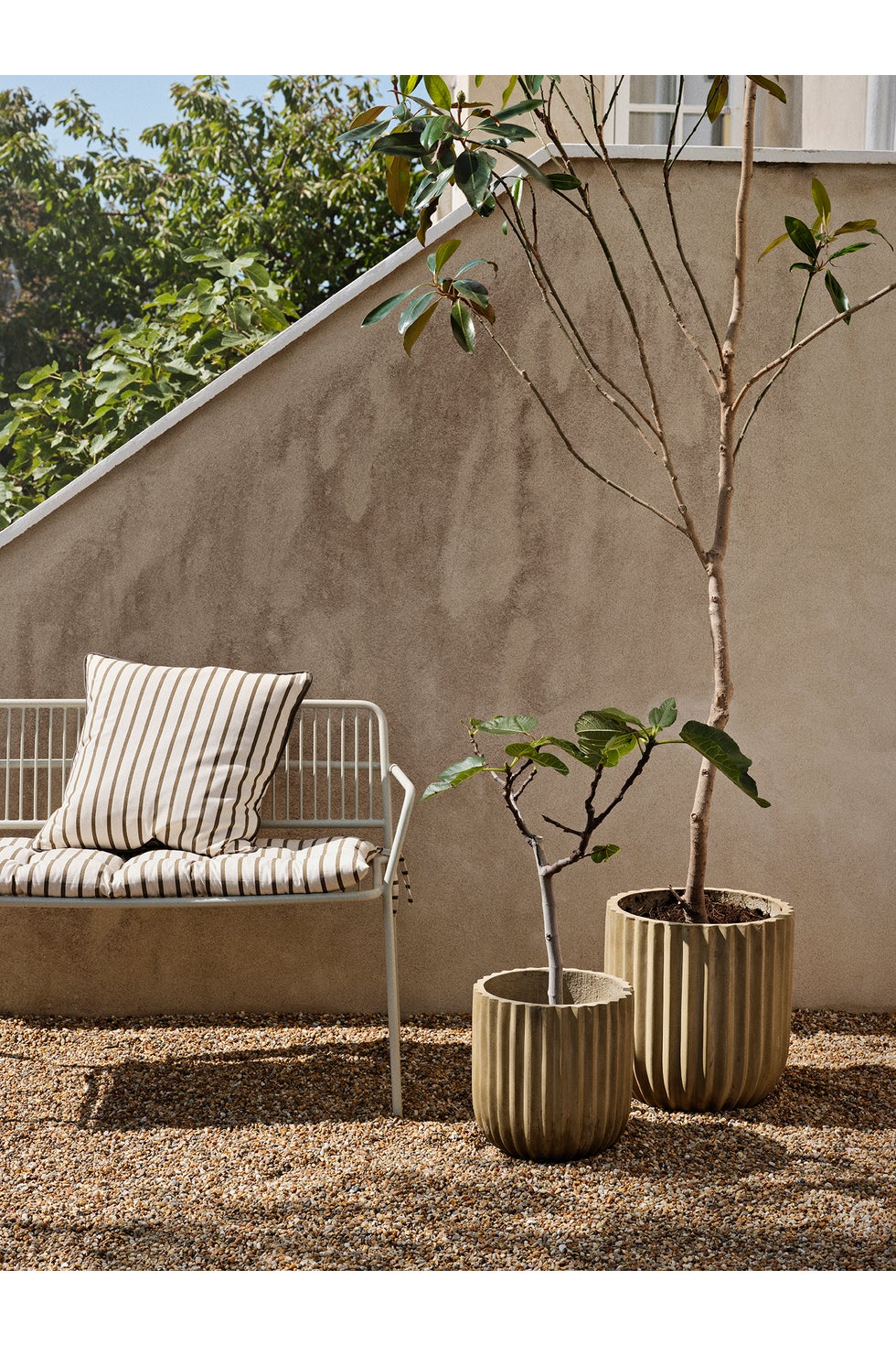 BROSTE Flowerpot Fiber Planter A/2 - Antique Beige