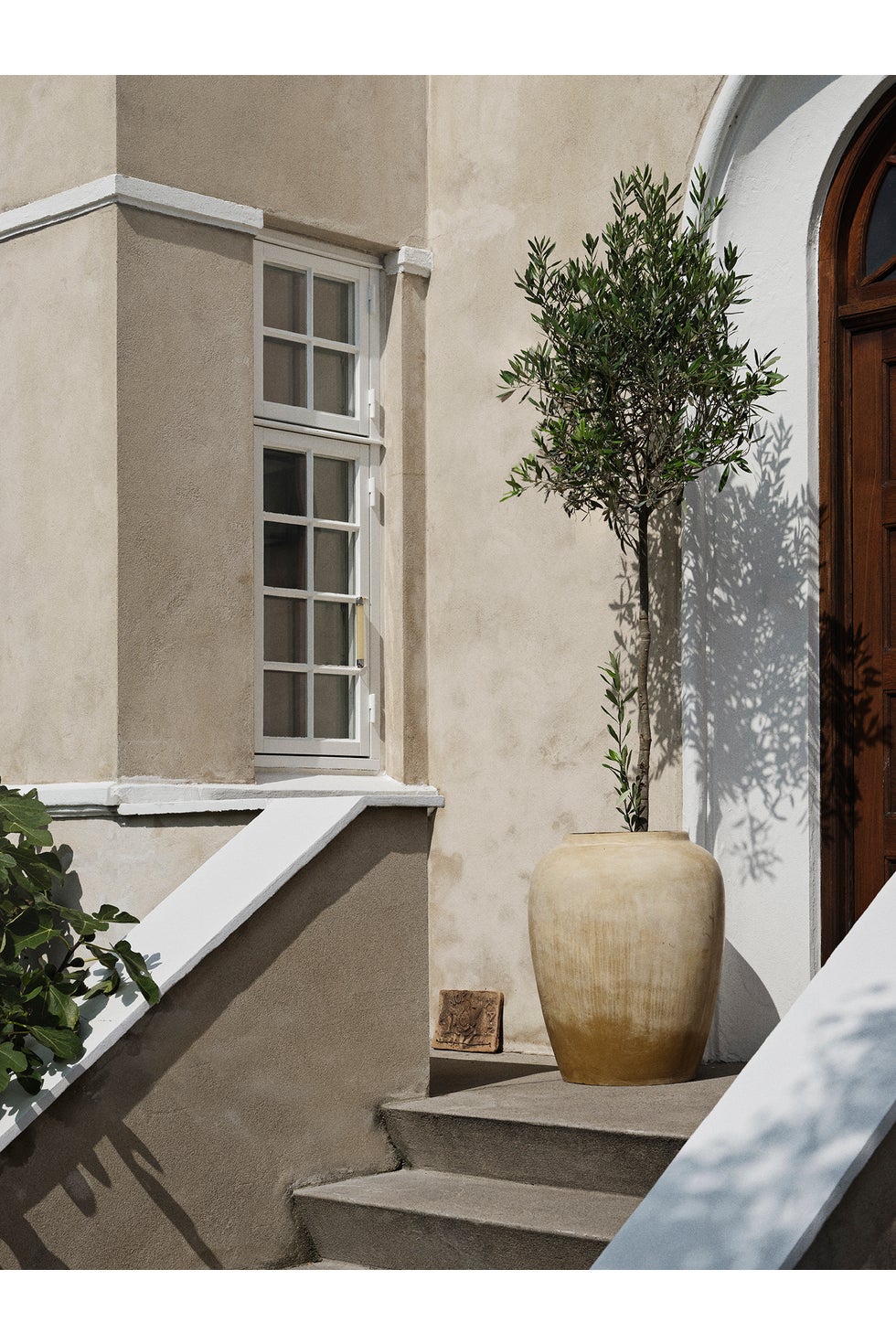 BROSTE Flowerpot Ray Floor Pot - Antique Beige