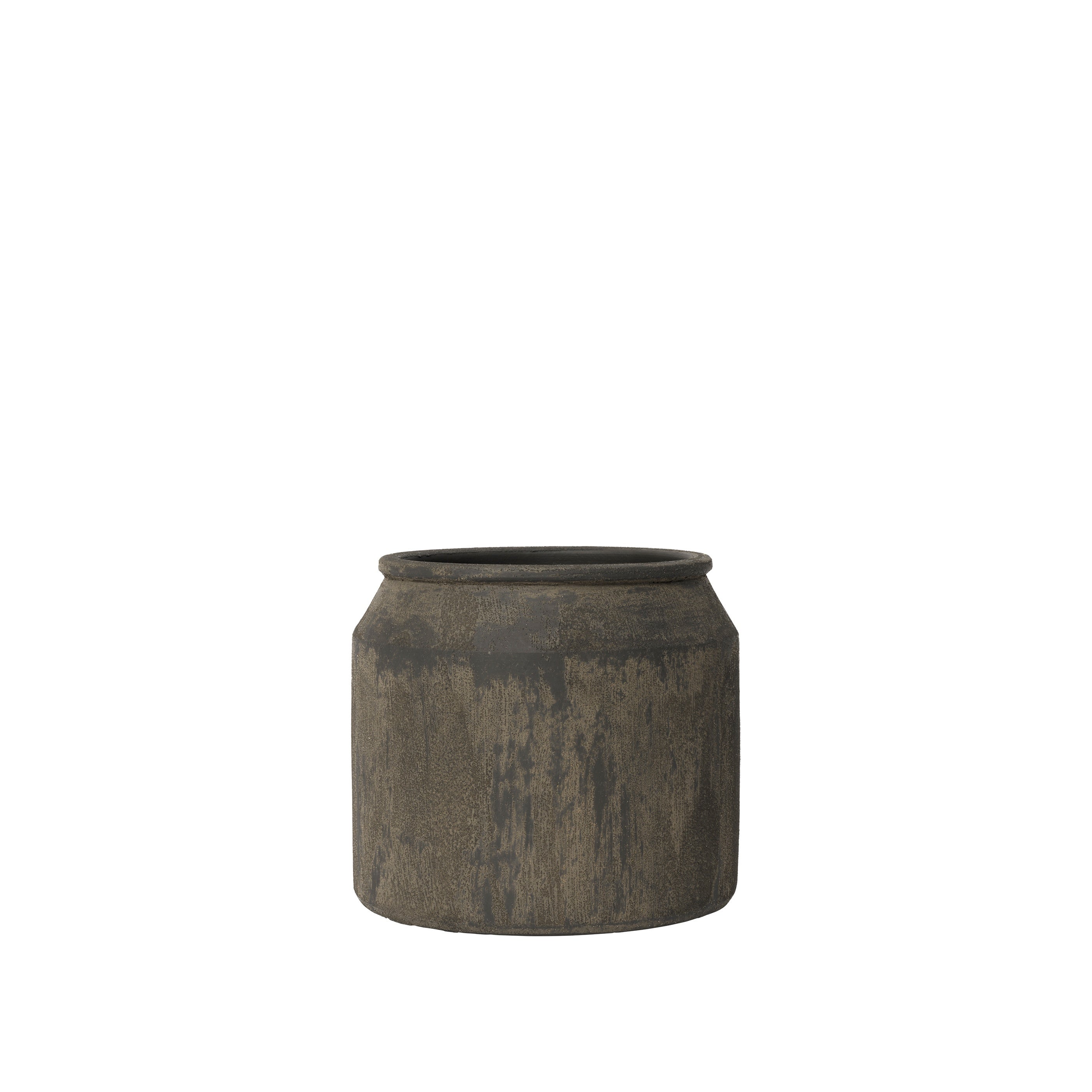 BROSTE Flowerpot Uma Small - Rustic Dark Brown 