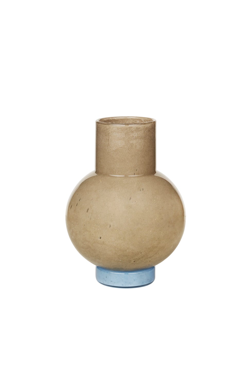 BROSTE Vase Mari - Taupe/Light Blue*