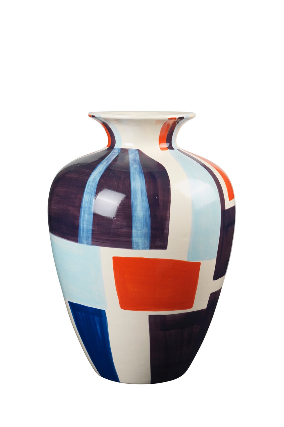 BROSTE Vase Dana Turquoise/Orange/Purple*
