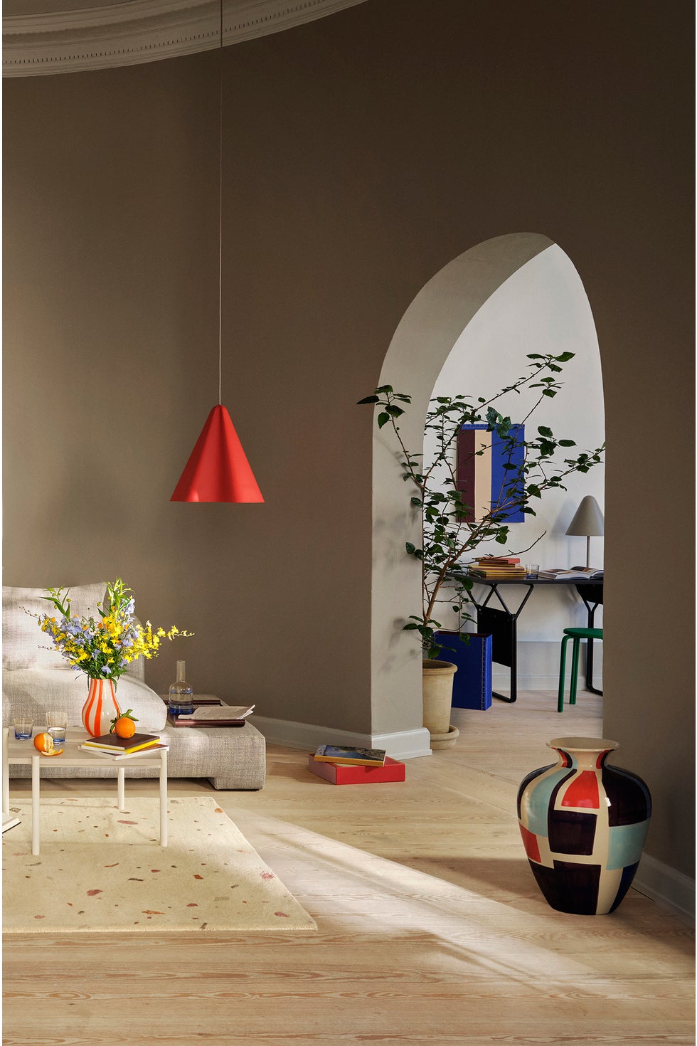 BROSTE Vase Dana Turquoise/Orange/Purple*