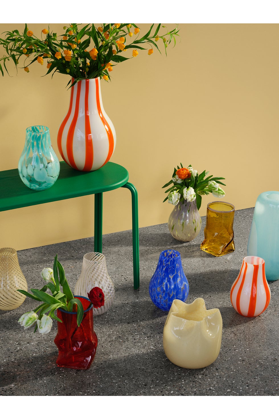 BROSTE Vase Ellen - Gold/Purple*