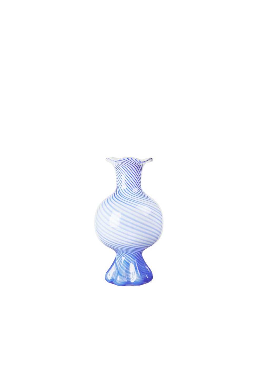 BROSTE Vase Mella - Intense Blue/Off White*