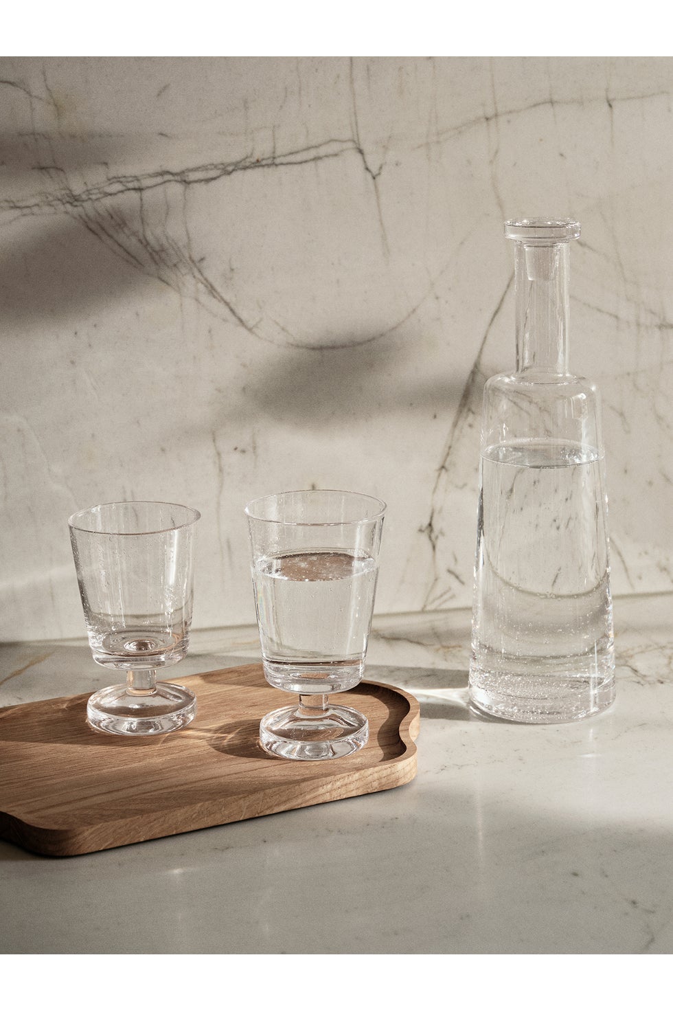 BROSTE Bubble Graphic White Wine Glass