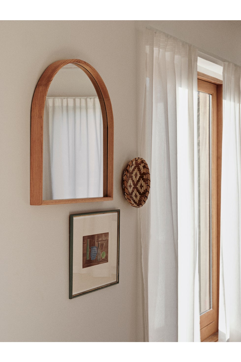 BROSTE Mirror Alva Half - Natural Oak*