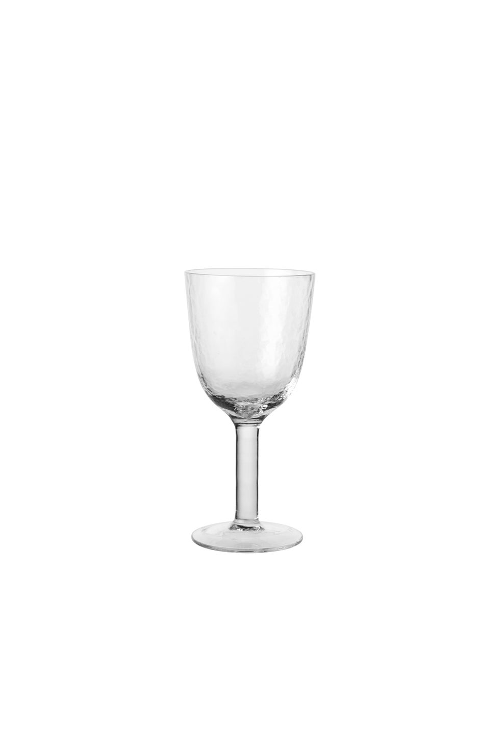BROSTE Hammered White Wine Glass Clear