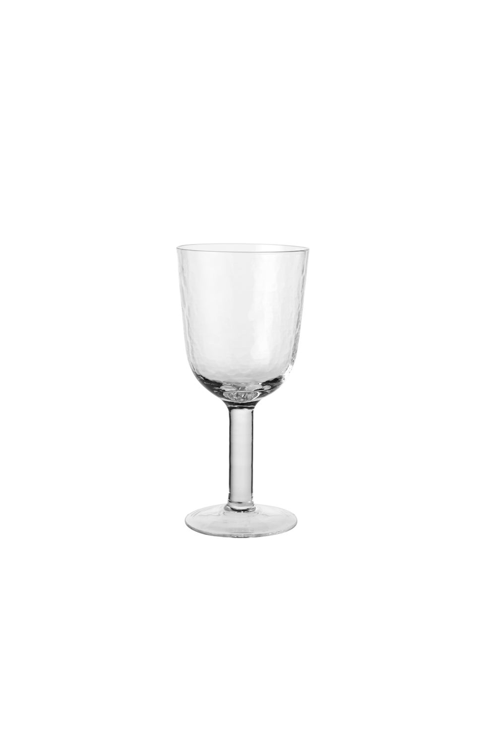 BROSTE Hammered Red Wine Glass Clear