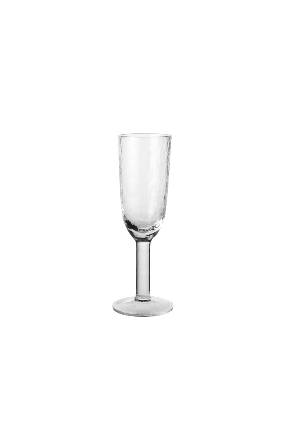 BROSTE Hammered Champagne Glass Clear
